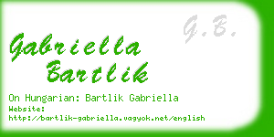 gabriella bartlik business card